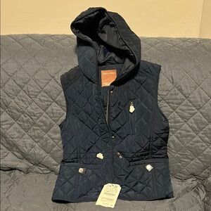 Zara Kids Navy Quilted Vest